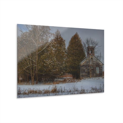 U R There Photography Vermilya Schoolhouse I Rustic Farmhouse Acrylic Wall Print