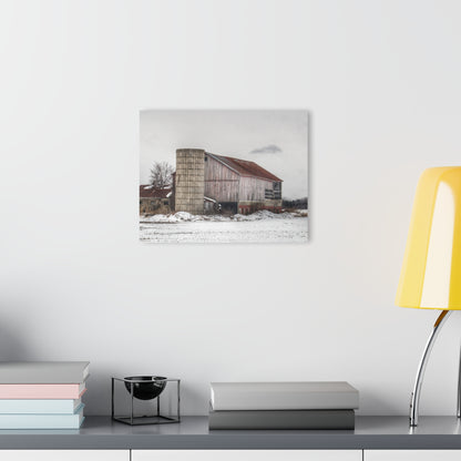 U R There Photography Babcock Road Grey Rustic Farmhouse Acrylic Wall Print