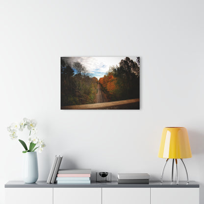 U R There Photography Above the Tracks in Vassar Rustic Farmhouse Acrylic Wall Print