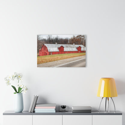 U R There Photography Caseville Red Rustic Farmhouse Acrylic Wall Print