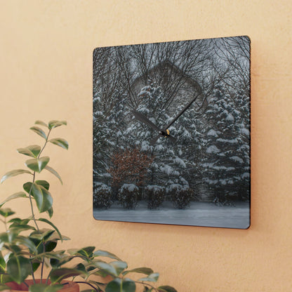 U R There Photography Hidden in Oxford I Rustic Farmhouse Acrylic Analog Wall Clock