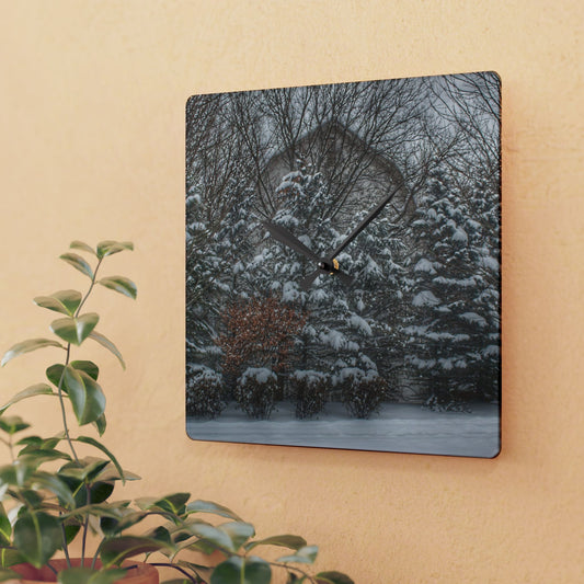 U R There Photography Hidden in Oxford I Rustic Farmhouse Acrylic Analog Wall Clock