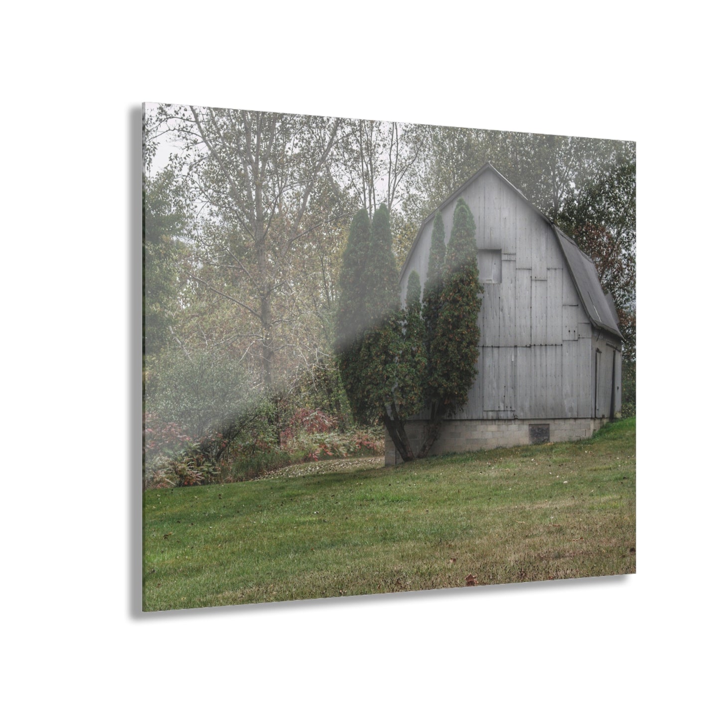 U R There Photography Milliman Road Grey Rustic Farmhouse Acrylic Wall Print