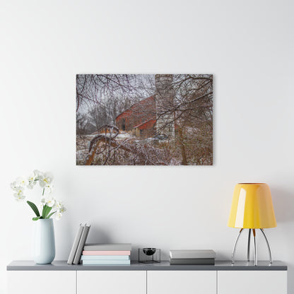 U R There Photography Sandhill Road Hidden Red I Rustic Farmhouse Acrylic Wall Print
