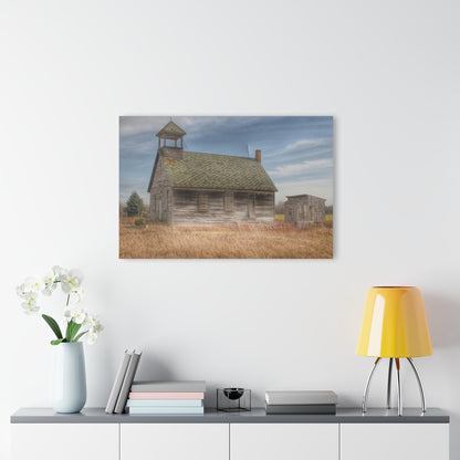 U R There Photography McKenzie Road Old Schoolhouse Rustic Farmhouse Acrylic Wall Print