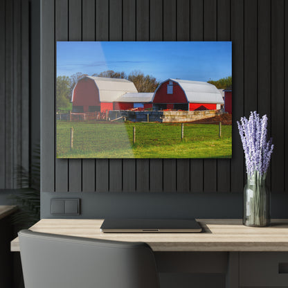 U R There Photography M-15 Reds Rustic Farmhouse Acrylic Wall Print