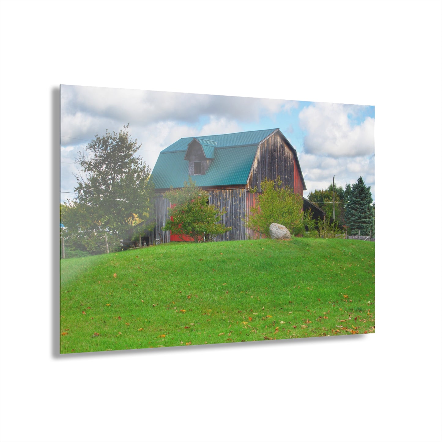 U R There Photography Frances Road Old Red II Rustic Farmhouse Acrylic Wall Print