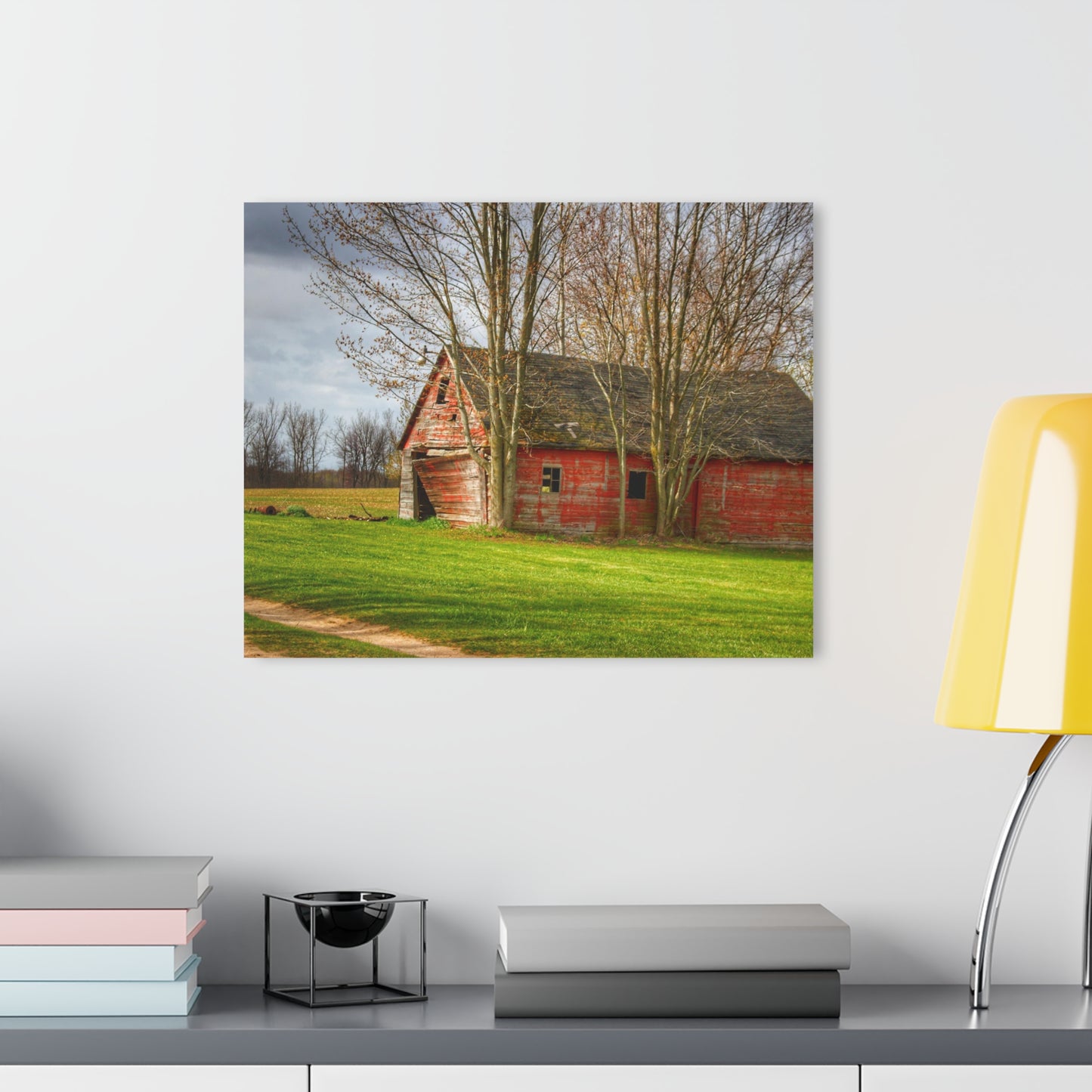 U R There Photography Centerline Shack Rustic Farmhouse Acrylic Wall Print