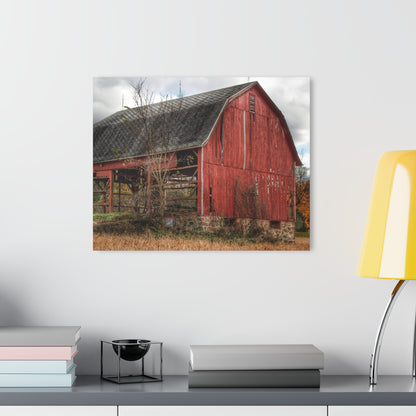 U R There Photography Laur Road Forgotten Red II Rustic Farmhouse Acrylic Wall Print