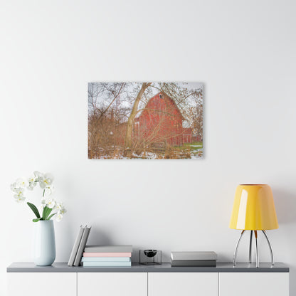 U R There Photography Holmes Road Red I Rustic Farmhouse Acrylic Wall Print