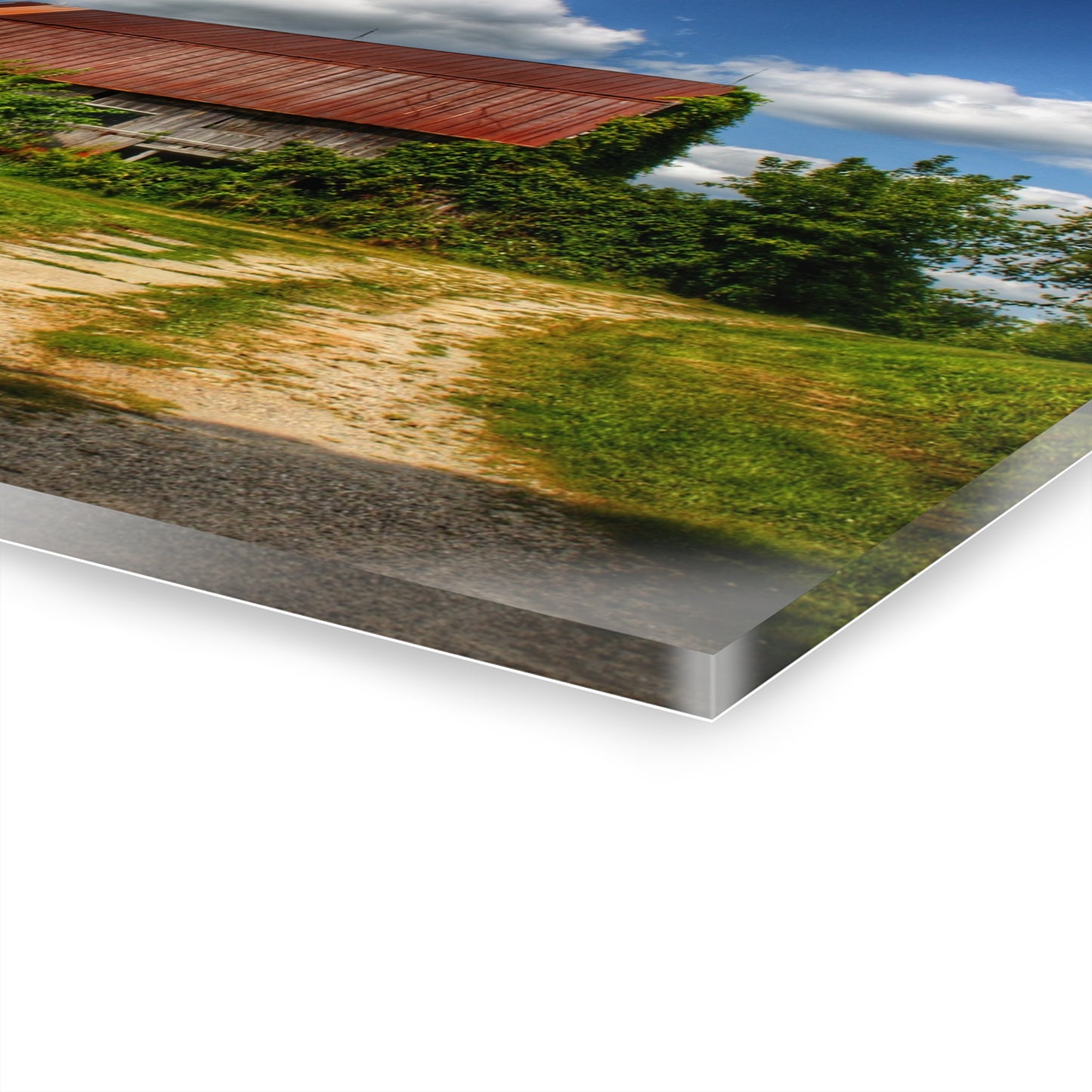 U R There Photography Grey Road Rusted III Rustic Farmhouse Acrylic Wall Print