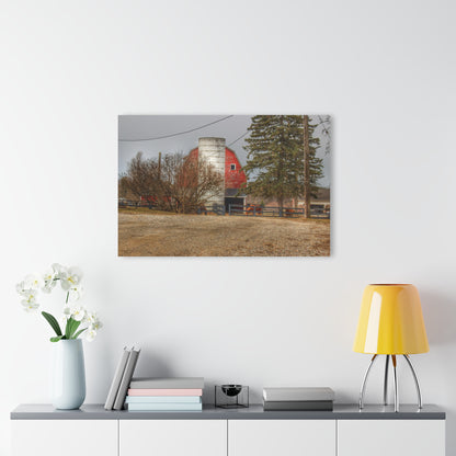 U R There Photography Blood Road Red and Horses Rustic Farmhouse Acrylic Wall Print