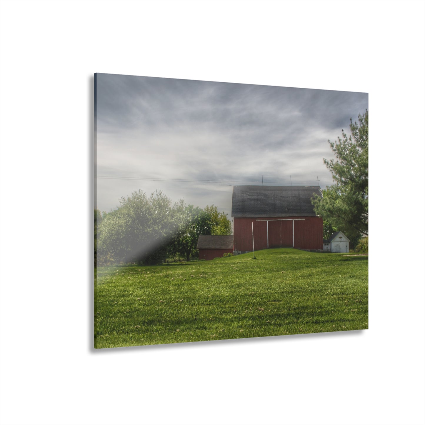 U R There Photography Kings Mill Red I Rustic Farmhouse Acrylic Wall Print