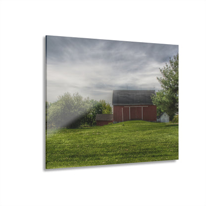 U R There Photography Kings Mill Red I Rustic Farmhouse Acrylic Wall Print