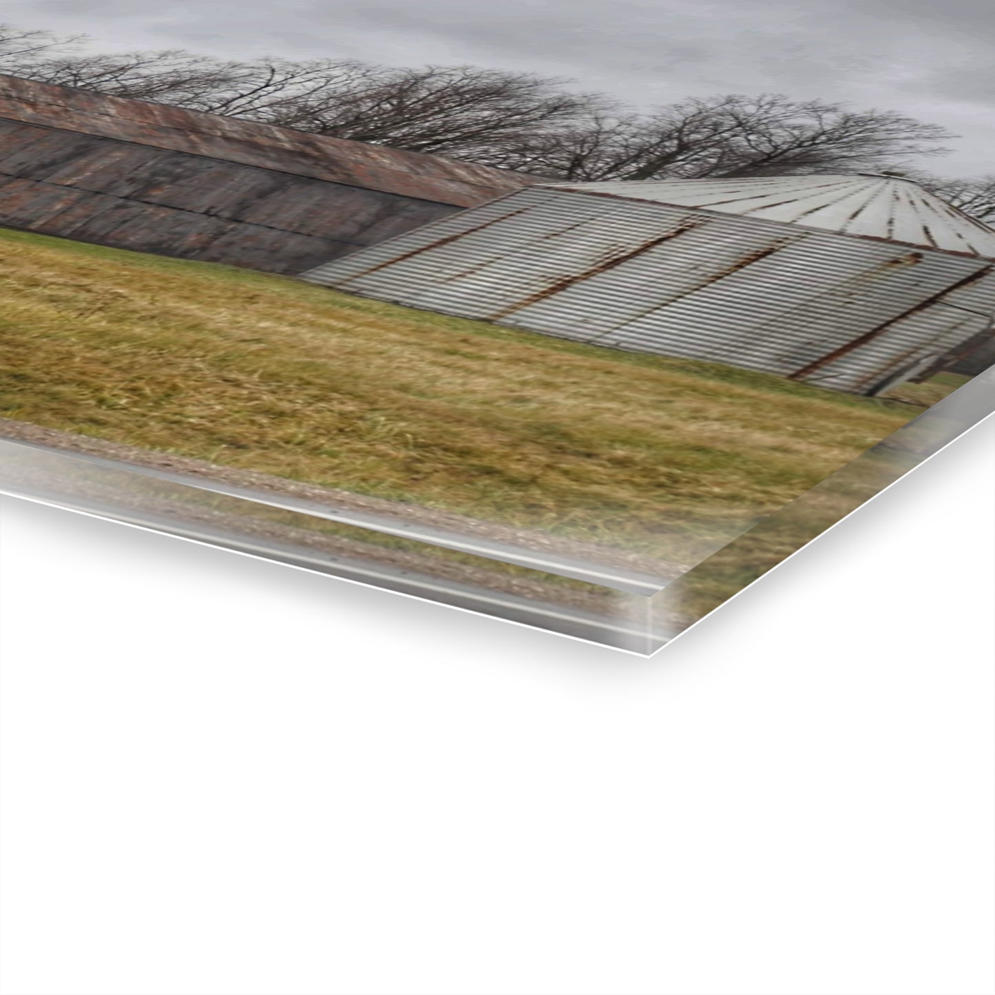 U R There Photography Hough Road Green Quonset I Rustic Farmhouse Acrylic Wall Print