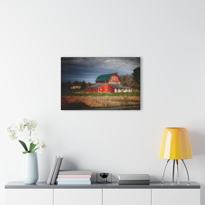 U R There Photography M-24 TnT Red I Rustic Farmhouse Acrylic Wall Print