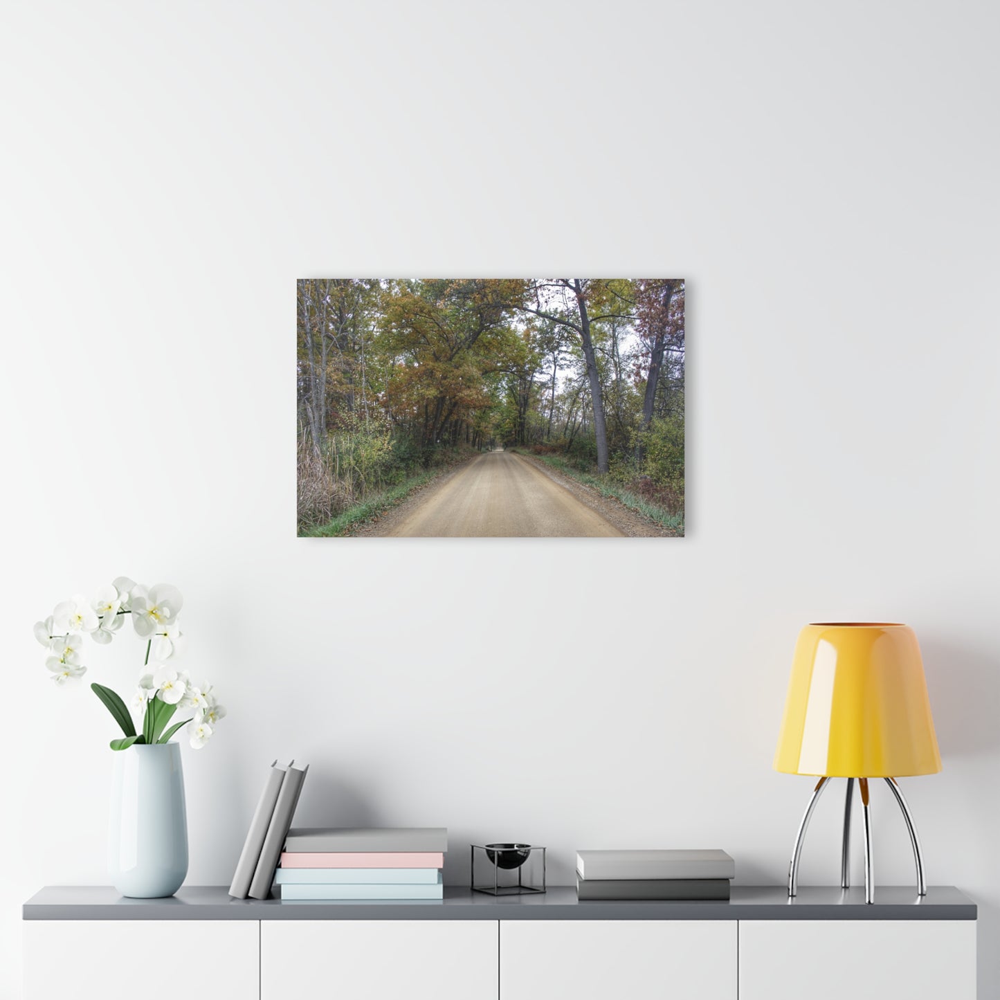 U R There Photography Country Roads in Dryden II Rustic Farmhouse Acrylic Wall Print