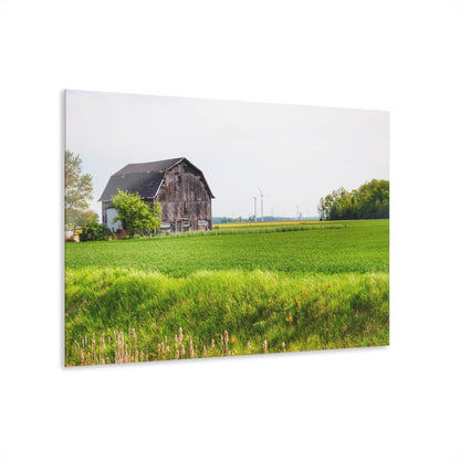 U R There Photography North Graf Road Old Grey Rustic Farmhouse Acrylic Wall Print