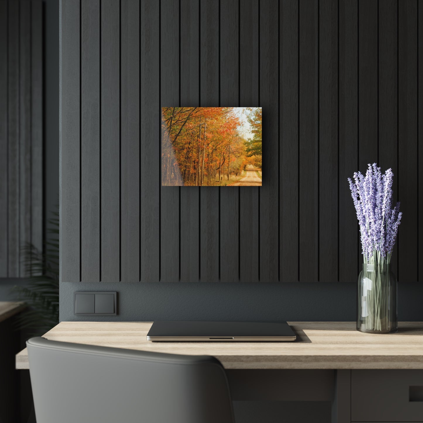 U R There Photography Fall on Murphy Lake II Rustic Farmhouse Acrylic Wall Print