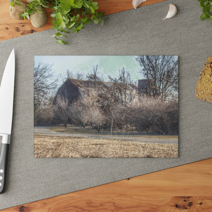 U R There Photography Weyer Road Hidden Rustic Farmhouse Tempered-Glass Cutting Board