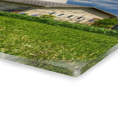 U R There Photography Lake Road Whites Rustic Farmhouse Acrylic Wall Print