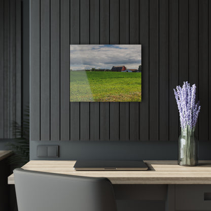 U R There Photography Across the Field in Kingston Rustic Farmhouse Acrylic Wall Print