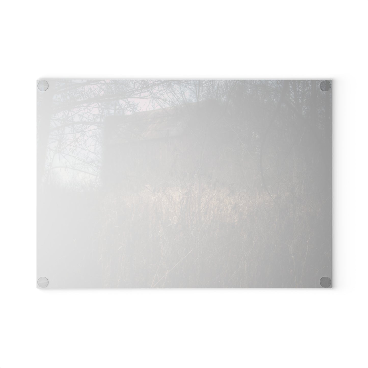 U R There Photography Mayville Hidden Barn I Rustic Farmhouse Tempered-Glass Cutting Board