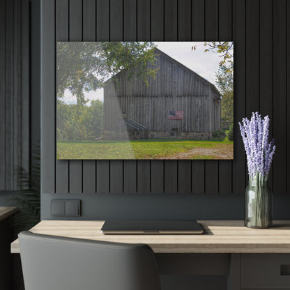 U R There Photography Sutton Road Patriot Grey II Rustic Farmhouse Acrylic Wall Print