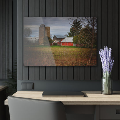 U R There Photography Fostoria Road Greys Rustic Farmhouse Acrylic Wall Print