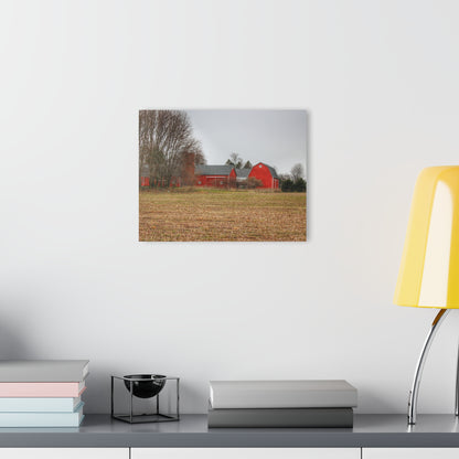U R There Photography Kidder Road Reds Rustic Farmhouse Acrylic Wall Print