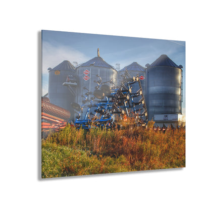 U R There Photography Peck Road Grain Silos Rustic Farmhouse Acrylic Wall Print