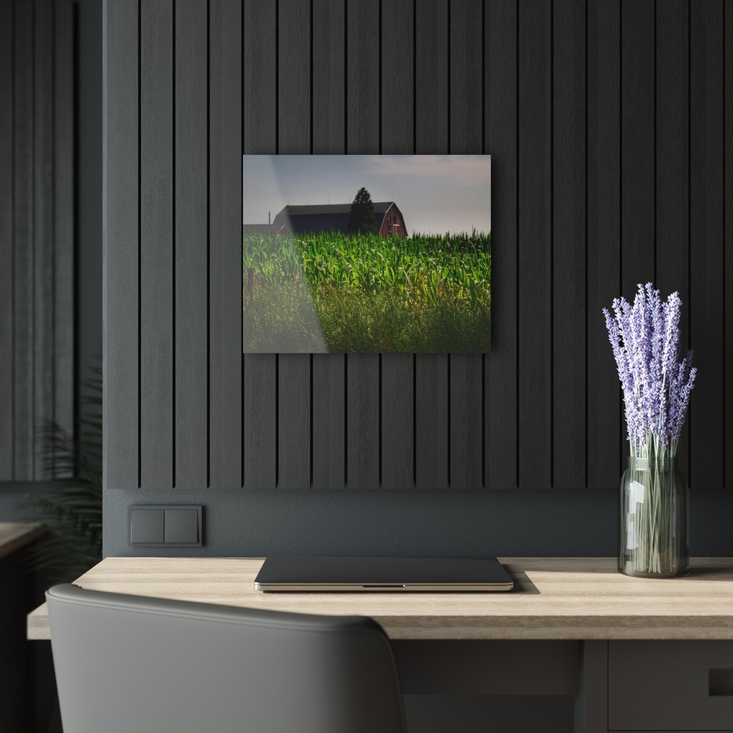 U R There Photography Beyond the Corn in Metamora Rustic Farmhouse Acrylic Wall Print