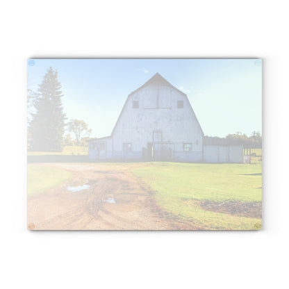 Barn Boutique Rustic Tempered-Glass Cutting Board| Yale Fremont Road Grey