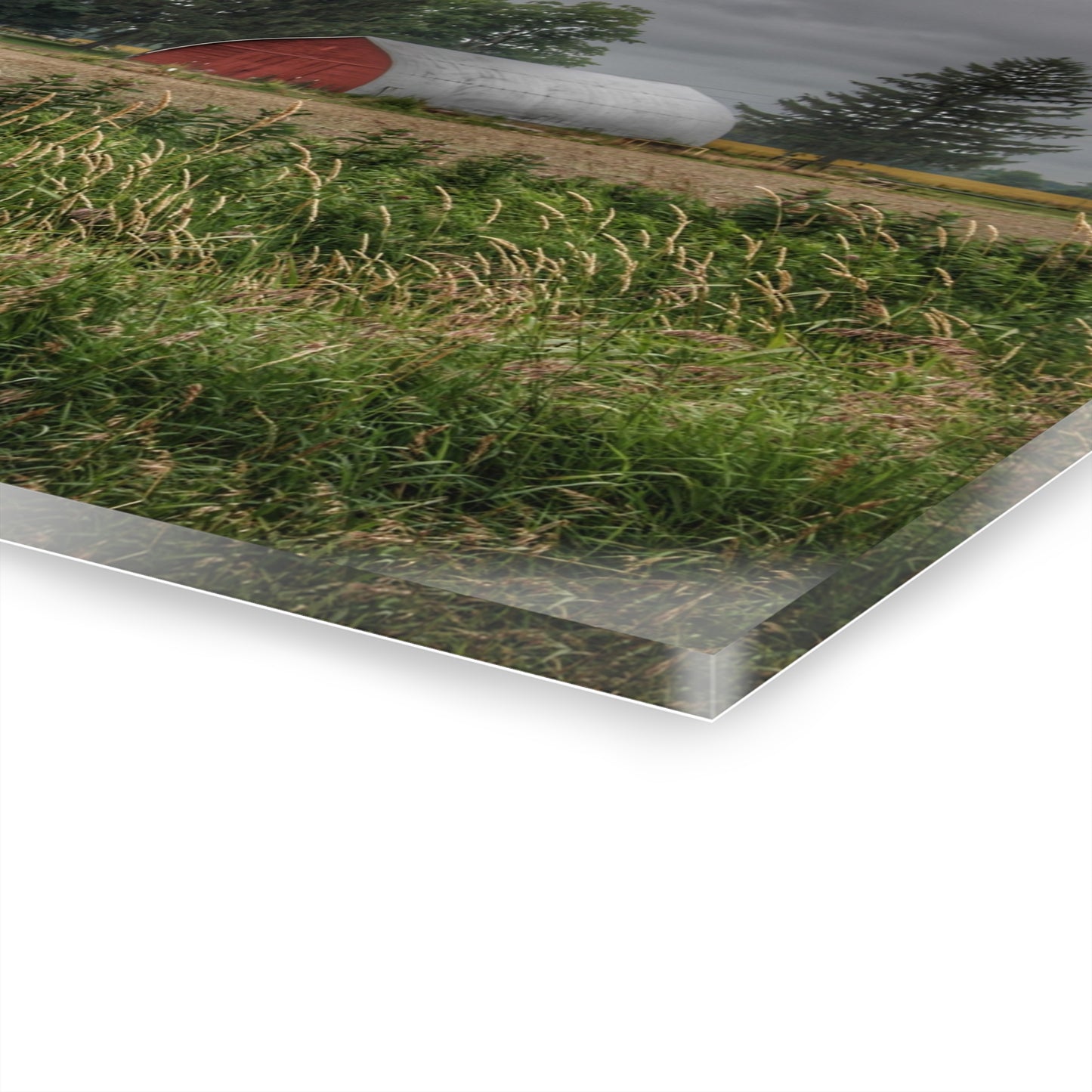 U R There Photography Mayville Road Red Quonset Rustic Farmhouse Acrylic Wall Print