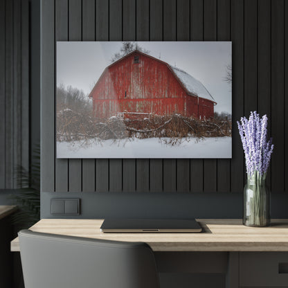 U R There Photography Hadley Road Barn at the Bend Rustic Farmhouse Acrylic Wall Print