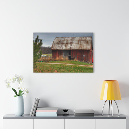 U R There Photography Castle Road Relic Red Rustic Farmhouse Acrylic Wall Print
