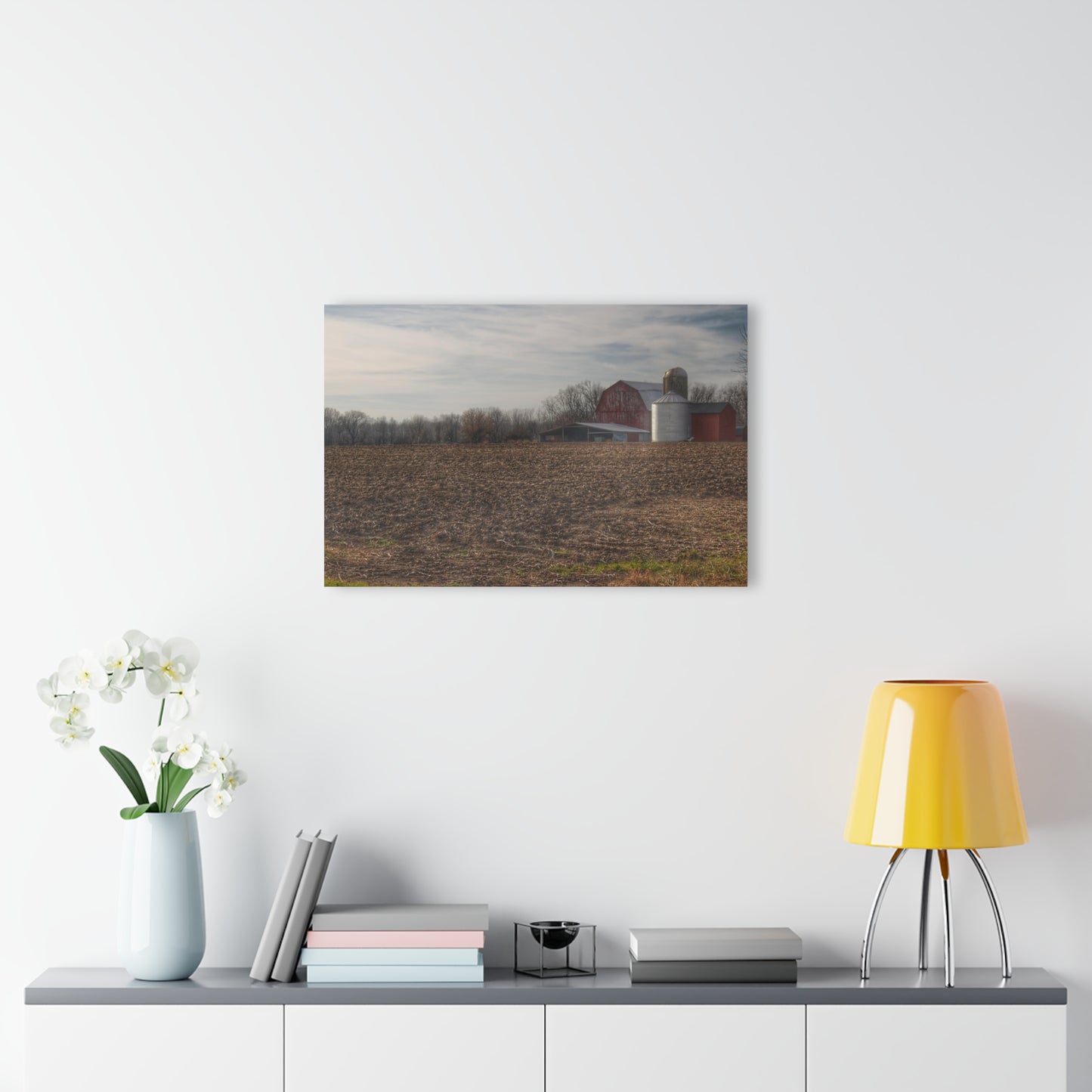 U R There Photography Cumber Road Red II Rustic Farmhouse Acrylic Wall Print