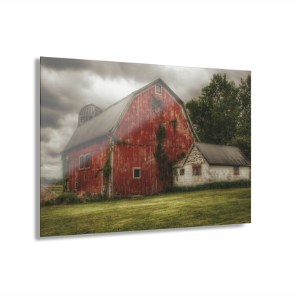 U R There Photography Stanley Road Red I Rustic Farmhouse Acrylic Wall Print