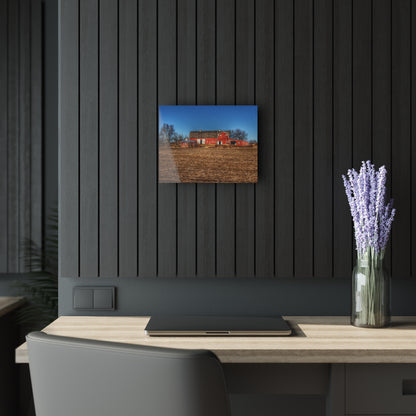 U R There Photography Rochester Road Red II Rustic Farmhouse Acrylic Wall Print