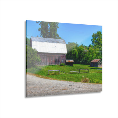 U R There Photography Vienna Road Greys Rustic Farmhouse Acrylic Wall Print