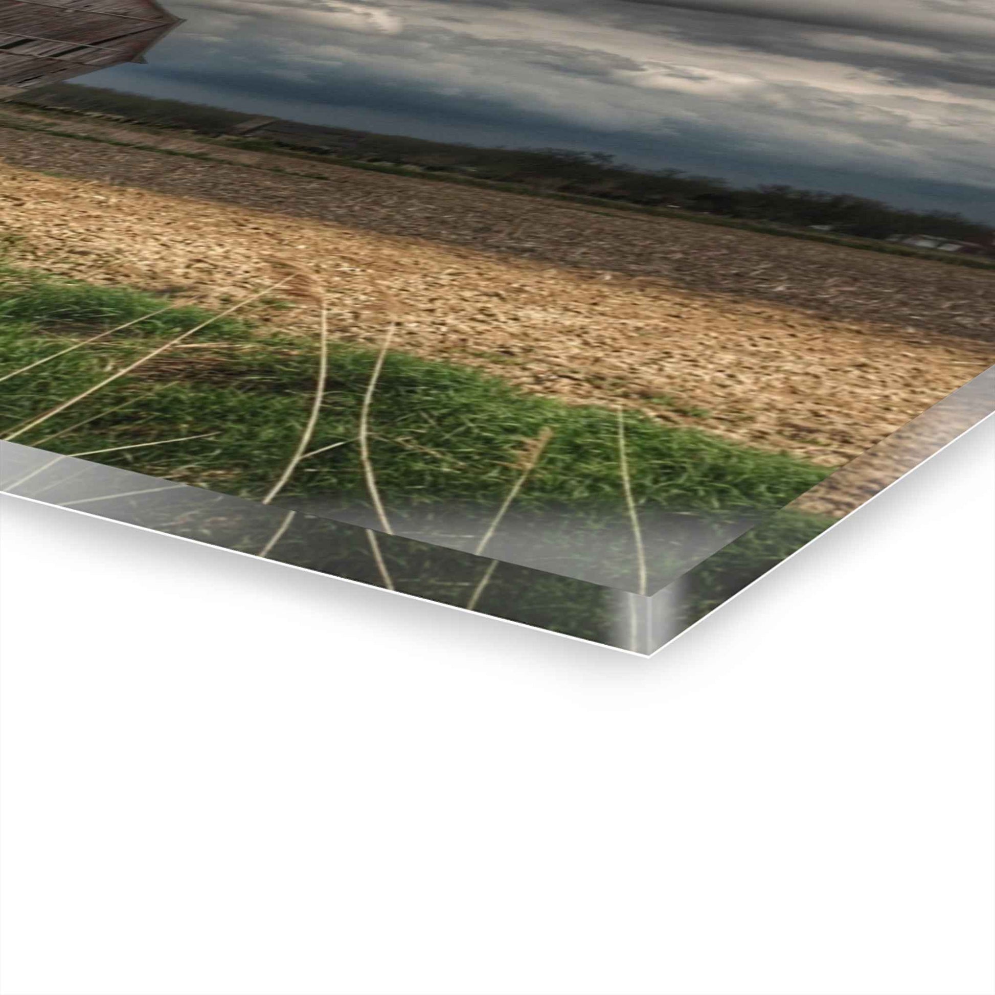 U R There Photography Sandusky Grey I Rustic Farmhouse Acrylic Wall Print