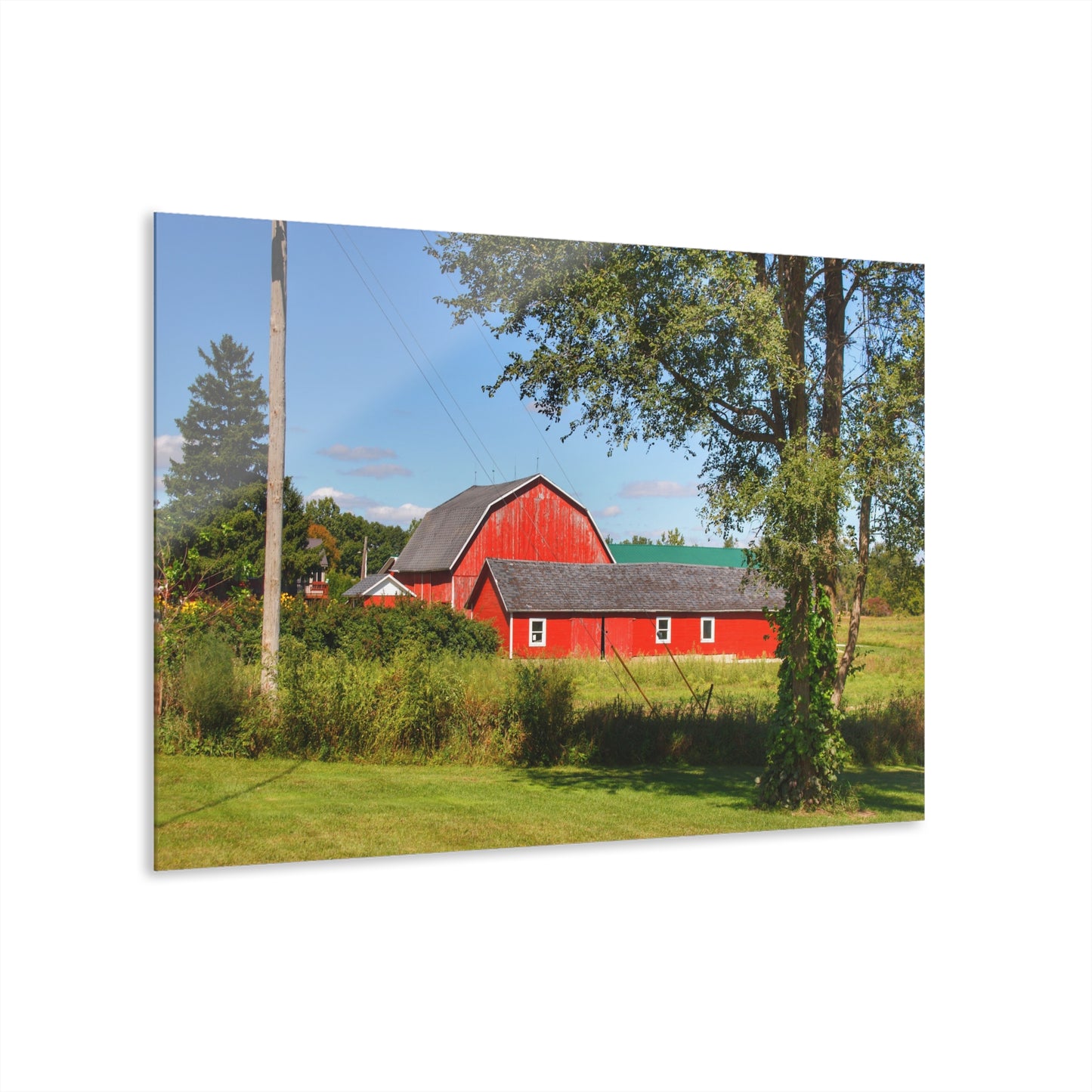 U R There Photography Lake Pleasant Reds II Rustic Farmhouse Acrylic Wall Print
