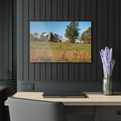 U R There Photography Freiberger Road Greys Rustic Farmhouse Acrylic Wall Print