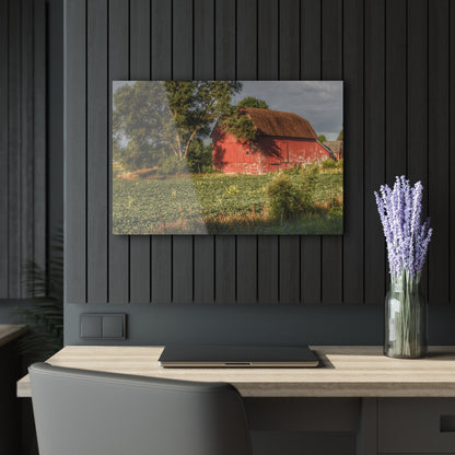 U R There Photography Genesee Road Red II Rustic Farmhouse Acrylic Wall Print