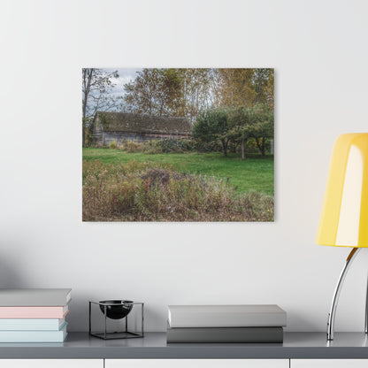 U R There Photography Grey Shack of Elmwood Rustic Farmhouse Acrylic Wall Print