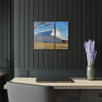 U R There Photography Wolcott White Rustic Farmhouse Acrylic Wall Print