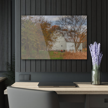 U R There Photography East Oakwood White Rustic Farmhouse Acrylic Wall Print