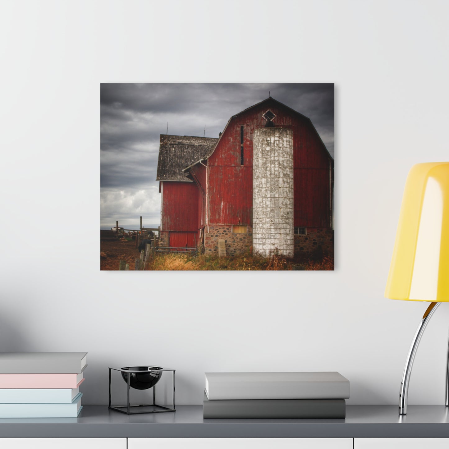 U R There Photography Hurds Corner Red III Rustic Farmhouse Acrylic Wall Print
