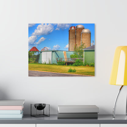 U R There Photography Morrish Road Silos I Rustic Farmhouse Acrylic Wall Print