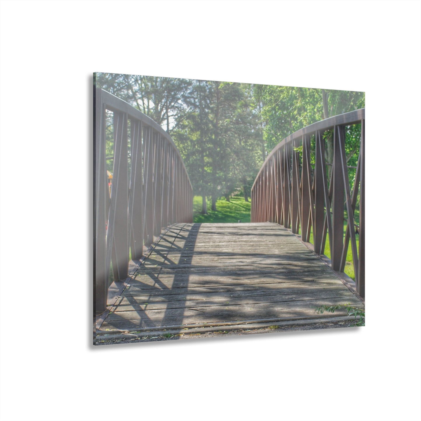 U R There Photography Cramton Park Kiwanis Bridge Rustic Farmhouse Acrylic Wall Print